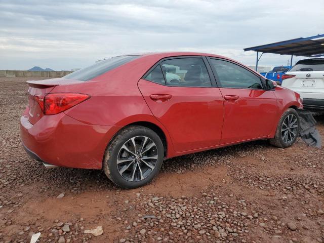 2T1BURHE6KC185102 - 2019 TOYOTA COROLLA L Rojo foto 3