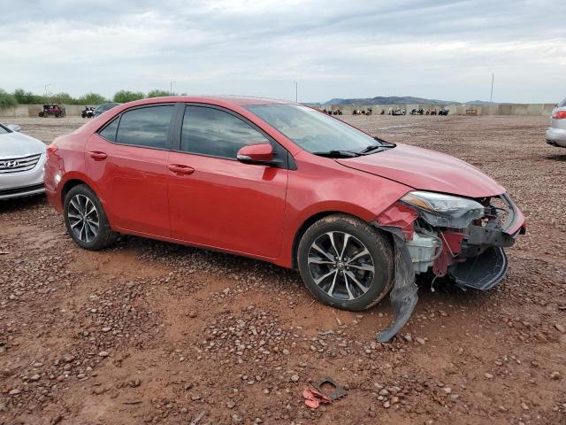 2T1BURHE6KC185102 - 2019 TOYOTA COROLLA L Rojo foto 4