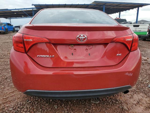 2T1BURHE6KC185102 - 2019 TOYOTA COROLLA L Rojo foto 6