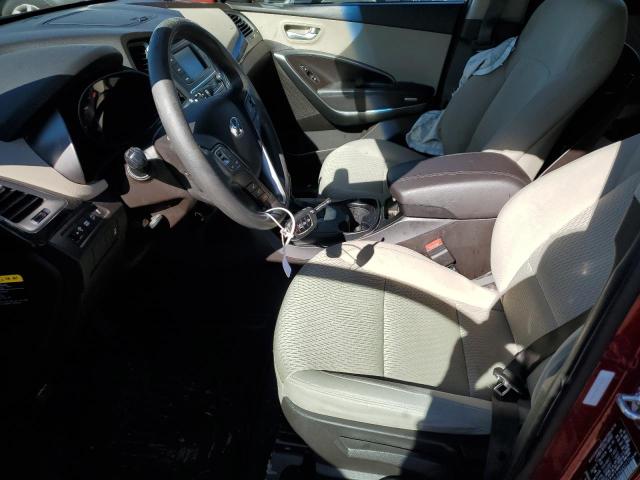 5XYZTDLB5HG432172 - 2017 HYUNDAI SANTA FE S RED photo 7