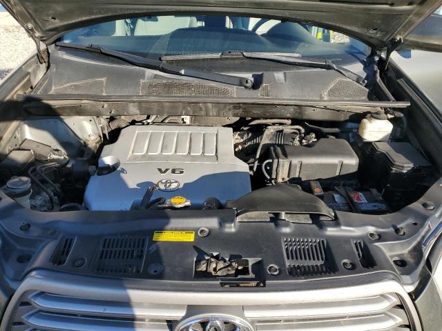 5TDJK3EH6AS038426 - 2010 TOYOTA HIGHLANDER SE ნაცრისფერი ფოტო 12