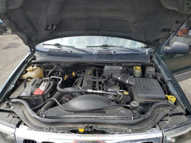 1J4GW48S61C596039 - 2001 JEEP GRAND CHER LAREDO Yaşıl foto 12