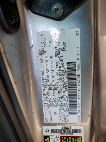 5TFTX4CN2FX056495 - 2015 TOYT TACOMA ACCESS CAB SILVER photo 12