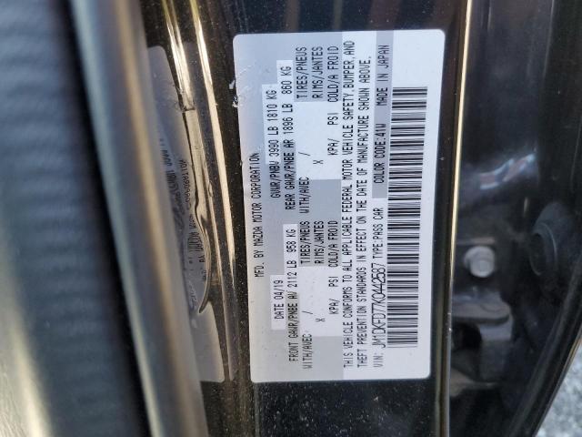 JM1DKFD77K0442587 - 2019 MAZDA CX-3 GRAND TOURING BLACK photo 12