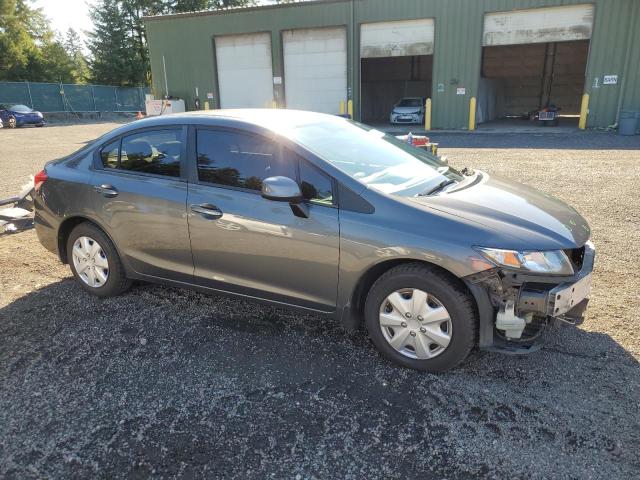 2HGFB2F51DH525297 - 2013 HONDA CIVIC LX GRAY photo 4