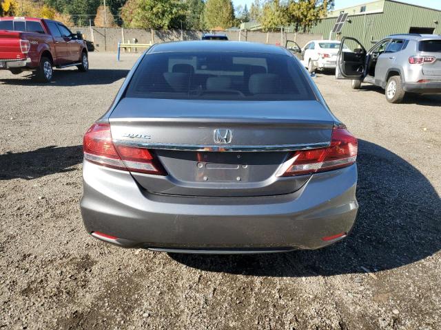 2HGFB2F51DH525297 - 2013 HONDA CIVIC LX GRAY photo 6