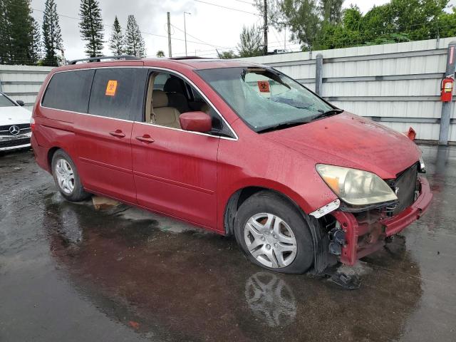 5FNRL38625B416455 - 2005 HONDA ODYSSEY EXL RED photo 4