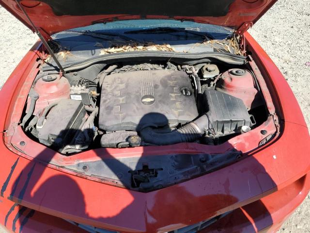 2G1FA1E38D9203951 - 2013 CHEVROLET CAMARO LS წითელი ფოტო 11