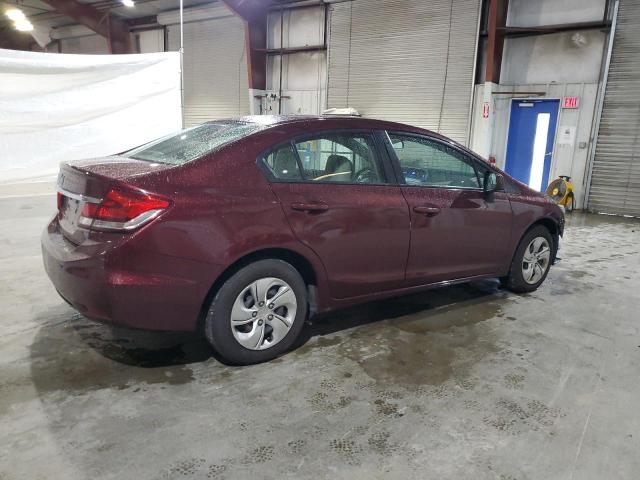 2HGFB2F51DH595771 - 2013 HONDA CIVIC LX 勃艮第红 照片 3