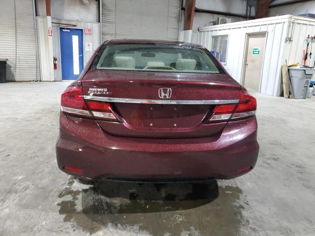 2HGFB2F51DH595771 - 2013 HONDA CIVIC LX 勃艮第红 照片 6