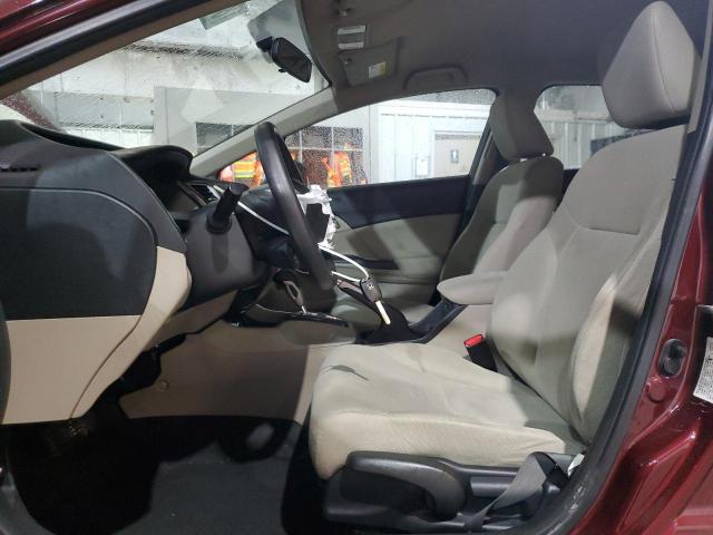 2HGFB2F51DH595771 - 2013 HONDA CIVIC LX 勃艮第红 照片 7