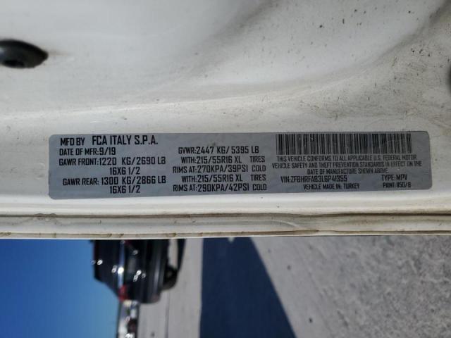 ZFBHRFAB3L6P41355 - 2020 RAM PROMASTER Weiß Foto 13