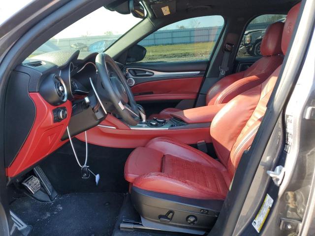 ZASFAKNN7J7B98695 - 2018 ALFA ROMEO STELVIO TI SPORT GRAY photo 7