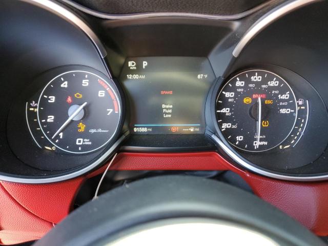 ZASFAKNN7J7B98695 - 2018 ALFA ROMEO STELVIO TI SPORT GRAY photo 9