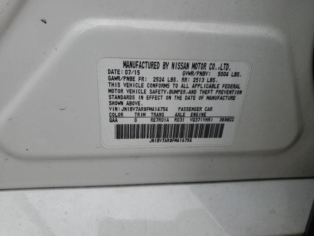 JN1BV7AR9FM414754 - 2015 INFINITI Q50 BASE Biały zdjęcie 12