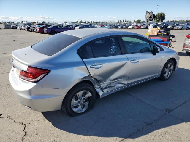 19XFB2F51EE026852 - 2014 HONDA CIVIC LX SILVER photo 3