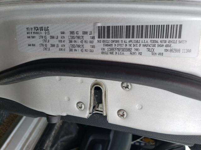 1C6RR7FM6FS655882 - 2015 RAM 1500 ST SILVER photo 12