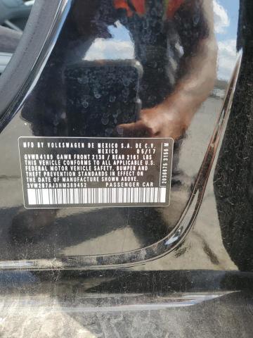 3VW2B7AJ3HM389452 - 2017 VOLKSWAGEN JETTA S შავი ფოტო 12