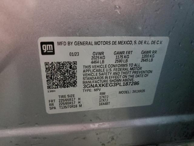 3GNAXKEG3PL187286 - 2023 CHEVROLET EQUINOX LT 灰色 照片 14