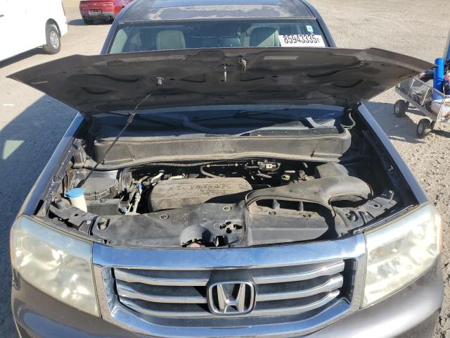 5FNYF3H57EB008821 - 2014 HONDA PILOT EXL SILVER photo 12