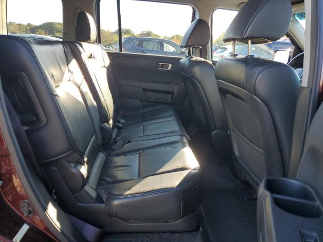 5FNYF4H5XDB006176 - 2013 HONDA PILOT EXL BURGUNDY photo 11