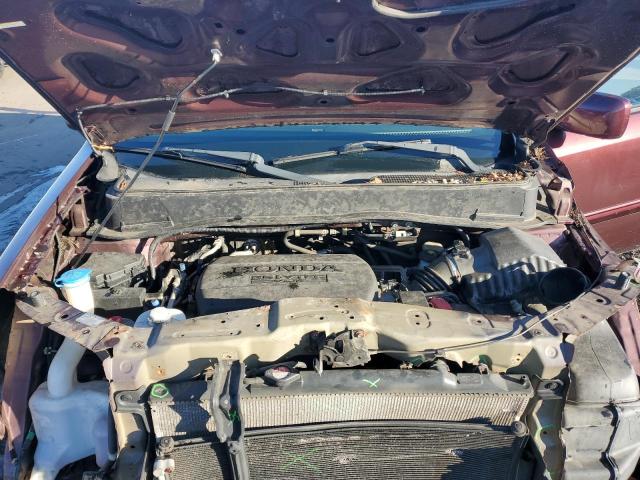 5FNYF4H5XDB006176 - 2013 HONDA PILOT EXL BURGUNDY photo 12