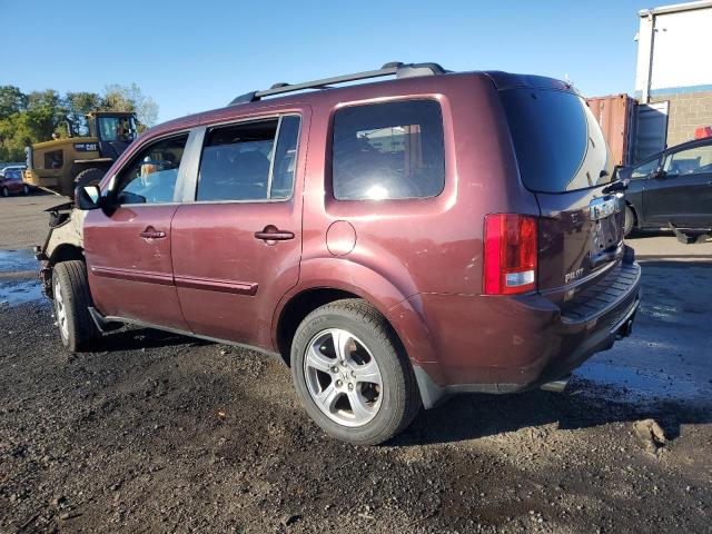 5FNYF4H5XDB006176 - 2013 HONDA PILOT EXL BURGUNDY photo 2
