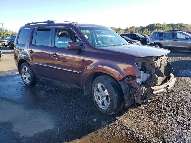 5FNYF4H5XDB006176 - 2013 HONDA PILOT EXL BURGUNDY photo 4