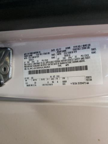 5LMCJ2C95HUL56263 - 2017 LINCOLN MKC SELECT WHITE photo 13