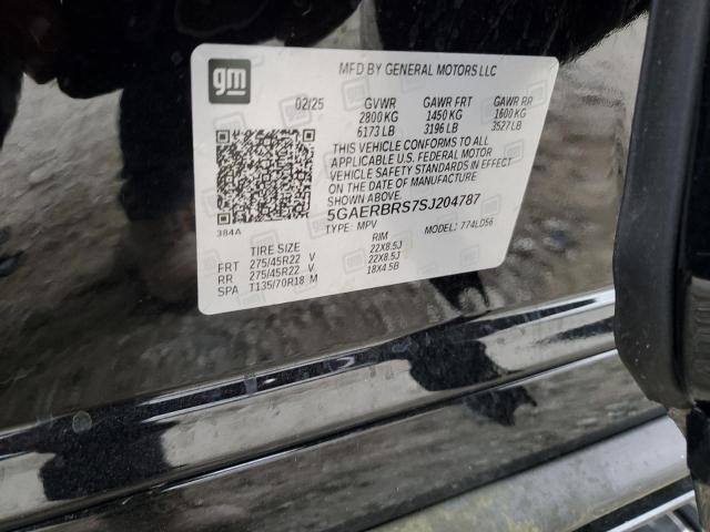 5GAERBRS7SJ204787 - 2025 BUICK ENCLAVE SPORT TOURING BLACK photo 13