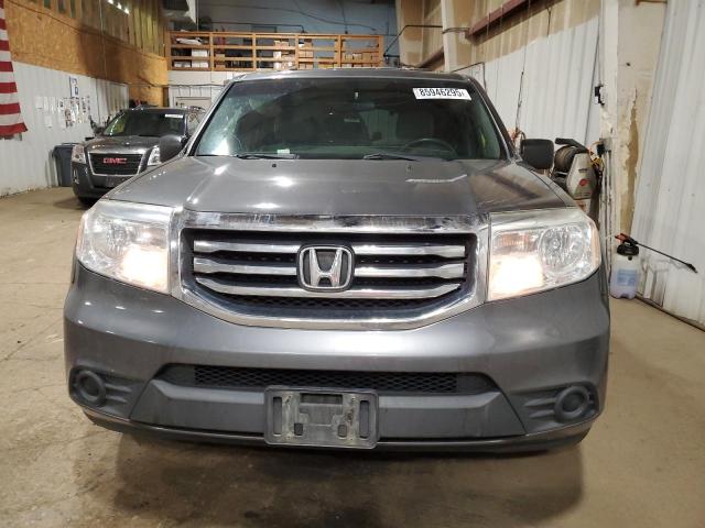 5FNYF3H2XCB019945 - 2012 HONDA PILOT LX GRAY photo 5