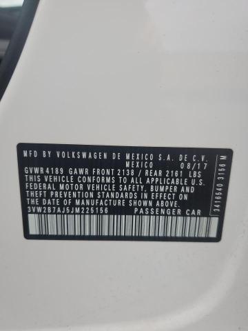 3VW2B7AJ5JM225156 - 2018 VOLKSWAGEN JETTA S WHITE photo 13