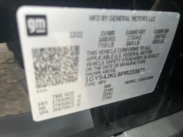 1GYS4JKL6PR233875 - 2023 CADILLAC ESCALADE ESV LUXURY Noir photo 10