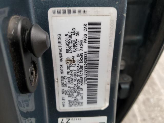 5Y2SL65898Z408828 - 2008 PONTIAC VIBE ლურჯი ფოტო 13