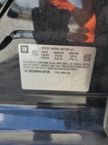 1G1JD5SH8H4128105 - 2017 CHEVROLET SONIC LT Noir photo 13