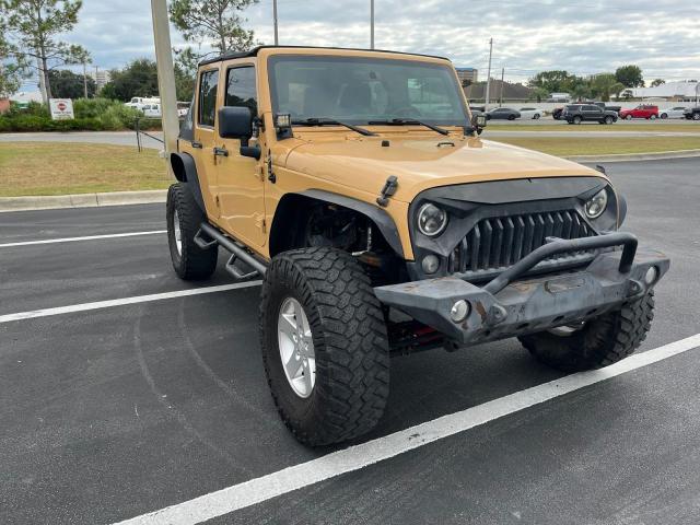 1C4BJWDG3EL156961 - 2014 JEP WRANGLER UNLIMITED SPORT Դեղին լուսանկար 1