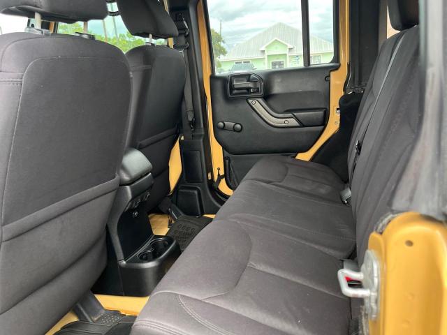 1C4BJWDG3EL156961 - 2014 JEP WRANGLER UNLIMITED SPORT Դեղին լուսանկար 6
