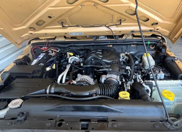 1C4BJWDG3EL156961 - 2014 JEP WRANGLER UNLIMITED SPORT Դեղին լուսանկար 7