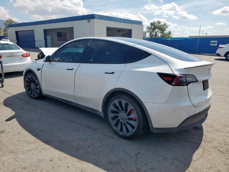 5YJYGDEF1LF025658 - 2020 TESLA MODEL Y Ақ фото 2