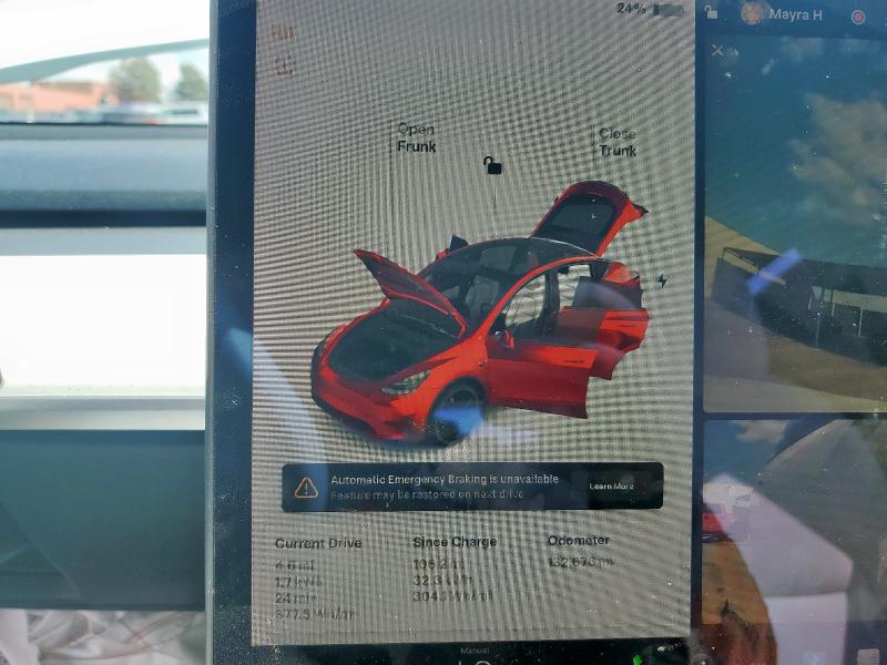 5YJYGDEF1LF025658 - 2020 TESLA MODEL Y Ақ фото 9