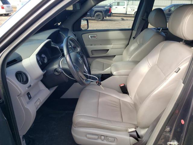 5FNYF3H69EB022034 - 2014 HONDA PILOT EXL GRAY photo 7