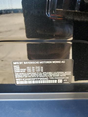 WBY43AW09PFP96940 - 2023 BMW I4 EDRIVE 35 შავი ფოტო 13