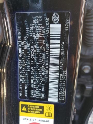 4T4BF1FK3GR544258 - 2016 TOYOTA CAMRY LE BLACK photo 12