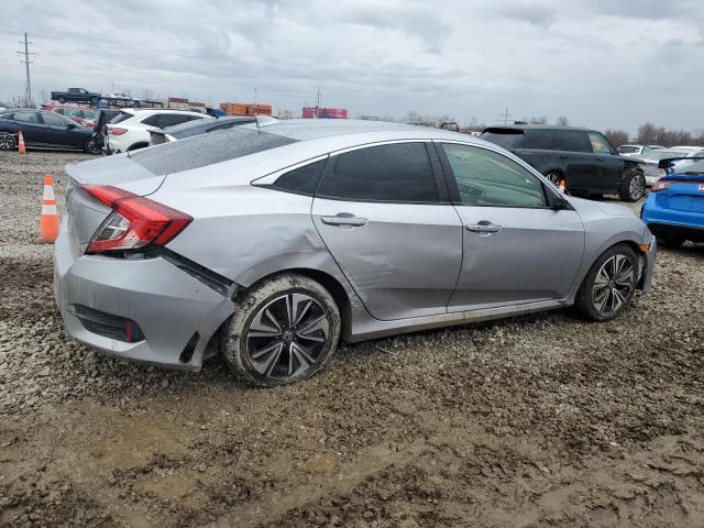 JHMFC1F79JX017205 - 2018 HONDA CIVIC EXL ვერცხლისფერი ფოტო 3