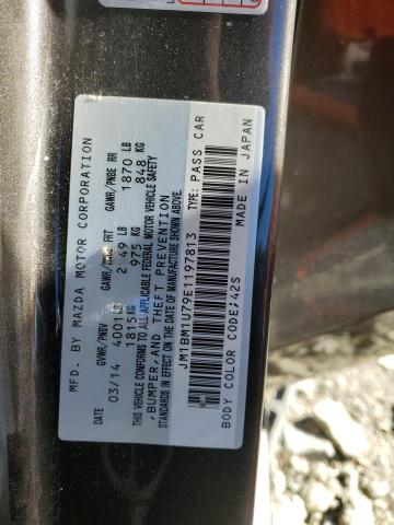 JM1BM1U79E1197813 - 2014 MAZDA 3 SPORT CHARCOAL photo 12