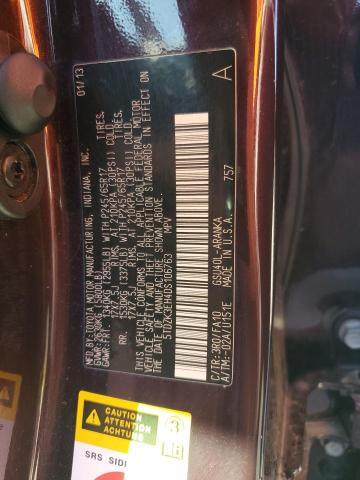 5TDZK3EH4DS106763 - 2013 TOYOTA HIGHLANDER BASE Каштановый фото 13