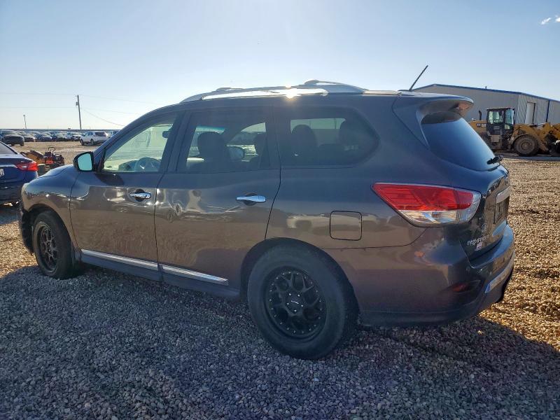 5N1AR2MN2FC604793 - 2015 NISSAN PATHFINDER S Қоңыр фото 2