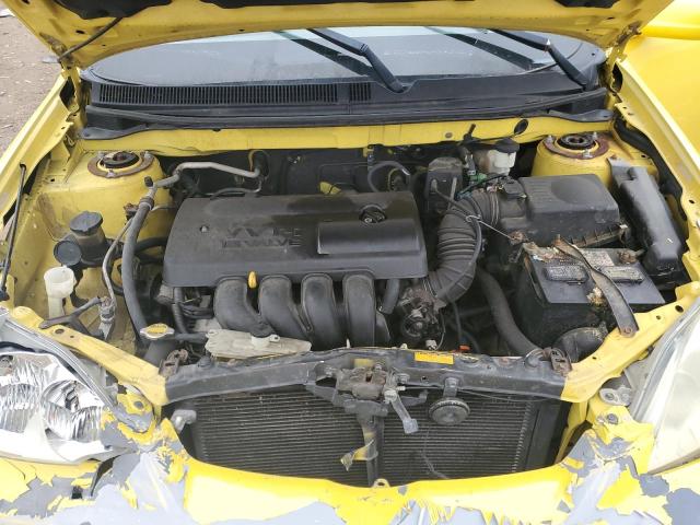 2T1KR32E64C229237 - 2004 TOYOTA COROLLA MA XR YELLOW photo 12