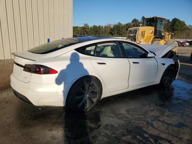5YJSA1E60MF439151 - 2021 TESLA MODEL S WHITE photo 3