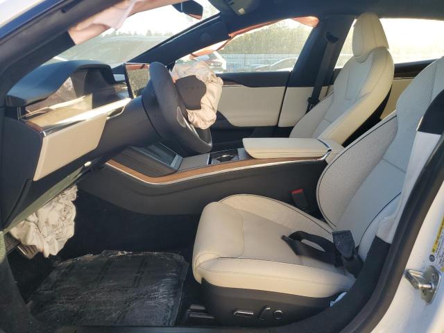 5YJSA1E60MF439151 - 2021 TESLA MODEL S WHITE photo 7